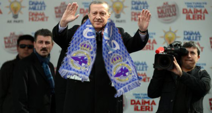 Erdogan celebrando un triunfo do Depor a pasada tempada /temposgalegos