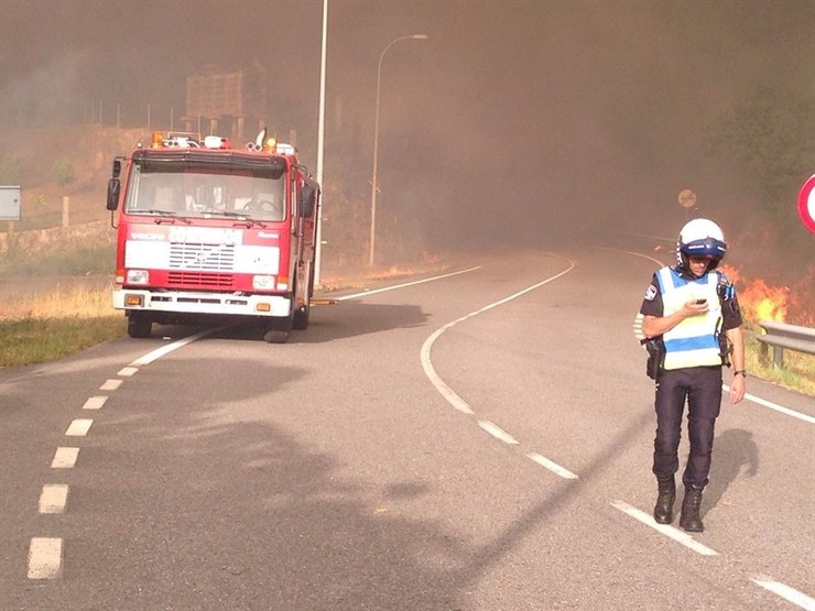 Incendio en Cotobade 