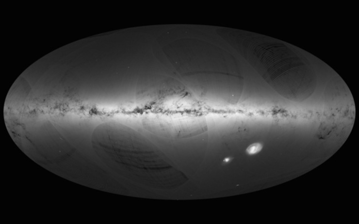 Mapa da Ví­a Láctea obtido coa misión espacial Gaia / ESA.