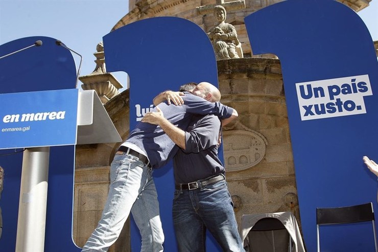 Aperta entre Luís Villares e Íñigo Errejón nun mitin en Pontevedra / En Marea.