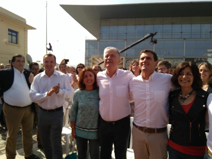 Albert Rivera coa candidata á Presidencia da Xunta de Ciudadanos, Cristina Losada