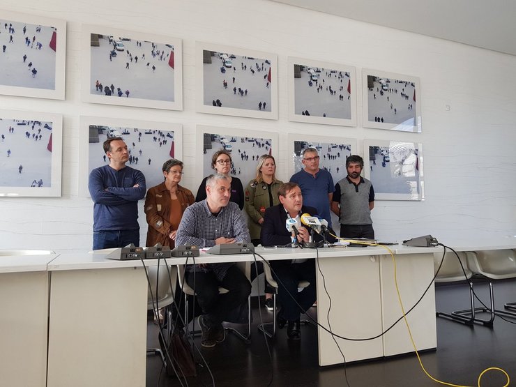 Rolda de prensa de Lobeira e do alcalde de Fene Juventino Trigo / BNG Ferrolterra