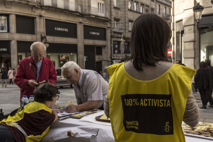 Apoio en Ourense aos membros de AI detidos desde xuño en Turquía 