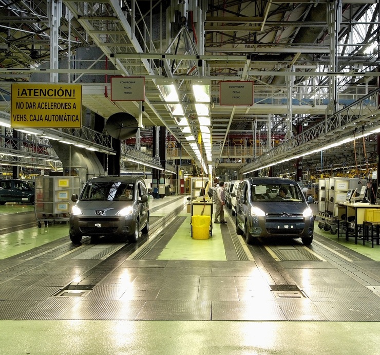 Factoría de peugeot Citroën en Vigo 