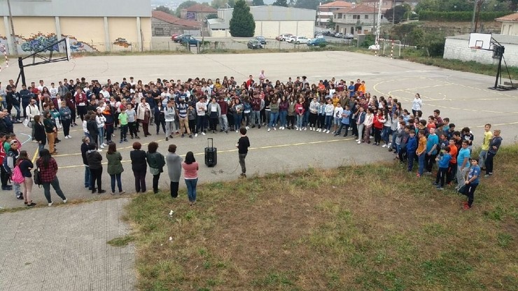 Concentracións de alumnos polos incendios 