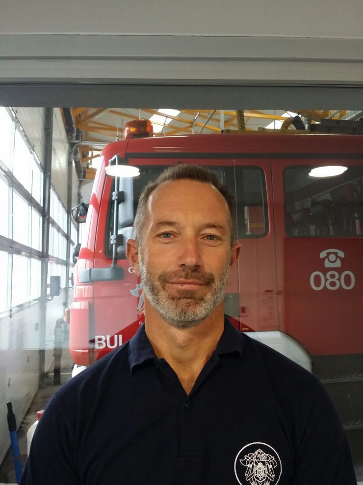 Miguel Ucles, presidente da Asociación de Bombeiros Públicos de Galicia