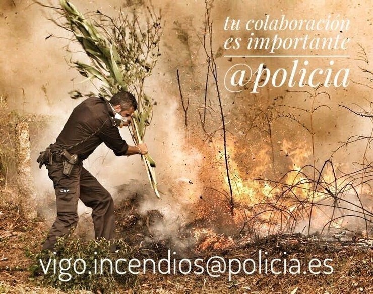 A Policía habilita un mail para recibir información sobre incendios. 