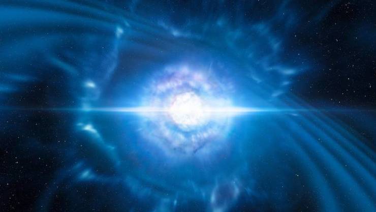 Primeira detección de ondas gravitacionais tras a fusión de dúas estrelas de neutróns / ESO.
