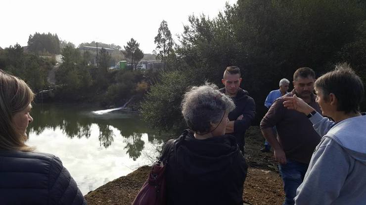 Posible contaminación do Rego Pucheiras, afluente do río Ulla, no treito posterior á mina de Touro 