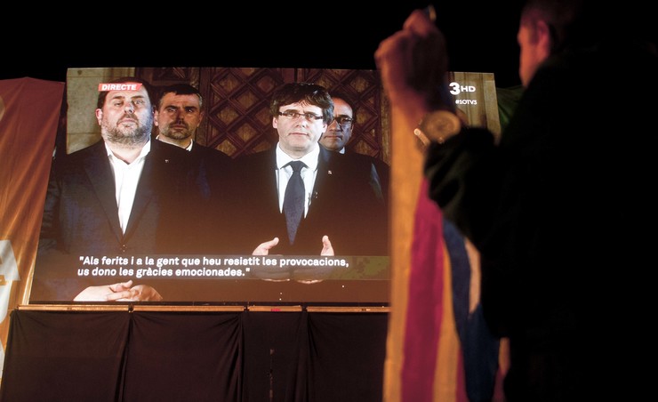 Comparecencia de Puigdemont  no referendo de independencia de Cataluña/ Miguel Nuñez