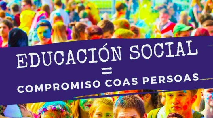 Cartel polo Día Internacional da Educación Social / Ceesg.