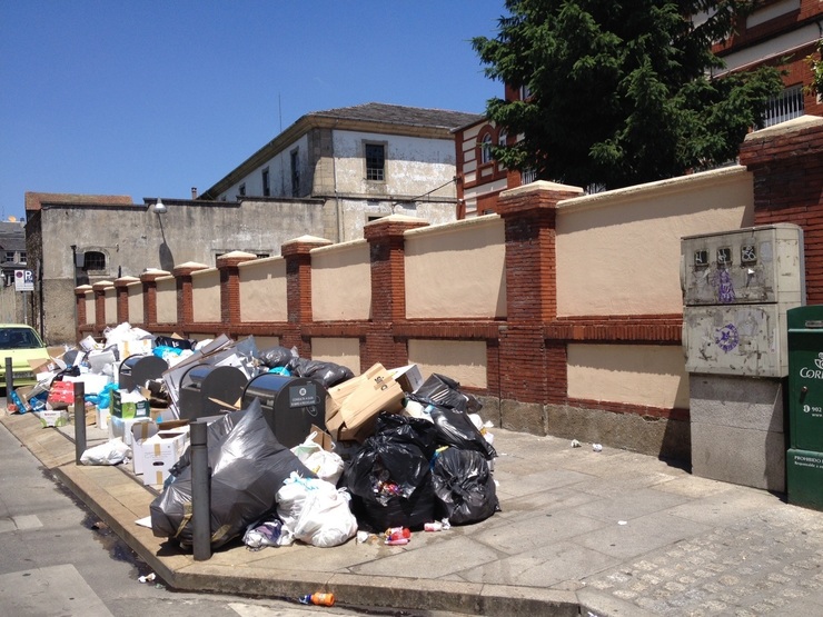 Folga do lixo en Lugo 