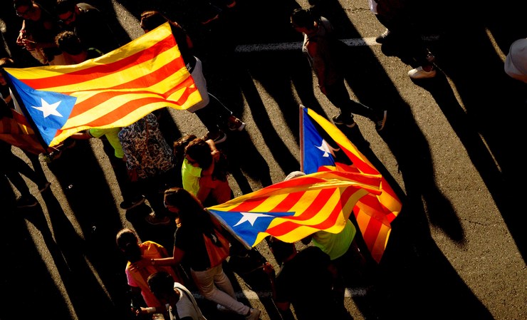 Xornada de folga xeral en Cataluña tralo referendo de independencia 