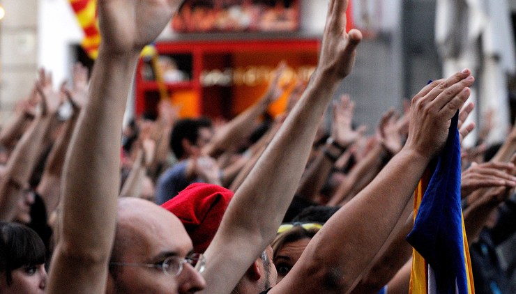 Xornada de folga xeral en Cataluña tralo referendo de independencia 