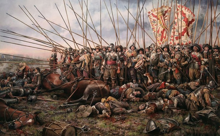 Cadro da Batalla de Rocroi, por Augusto Ferrer Dalmau