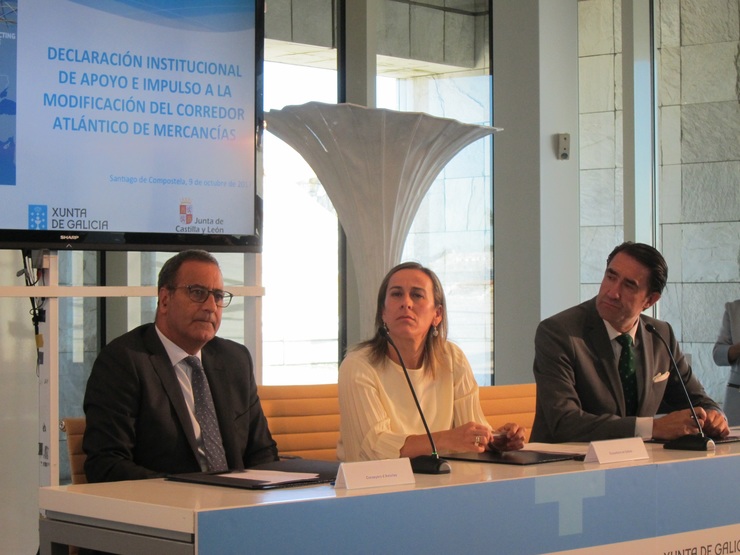 Os responsables de infraestruturas de Asturias, Galicia e Castela e León 