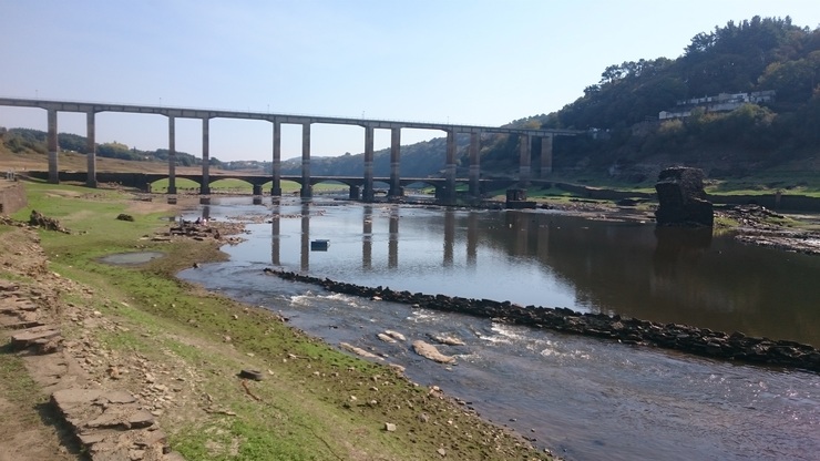 Seca, no encoro de Portomarín (Lugo) 