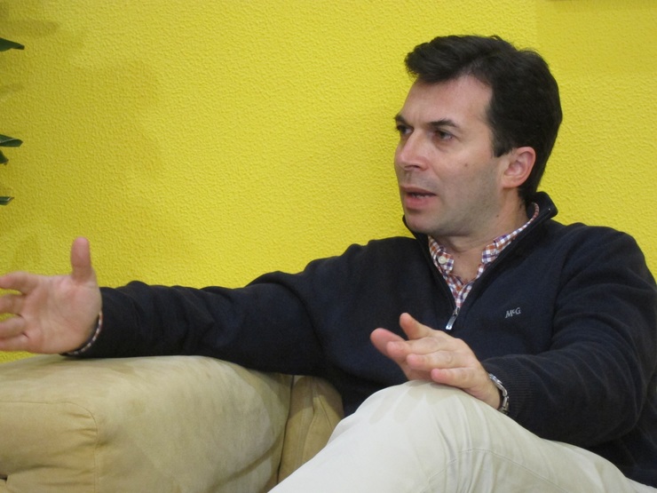 O novo líder dos socialistas galegos, Gonzalo Caballero 