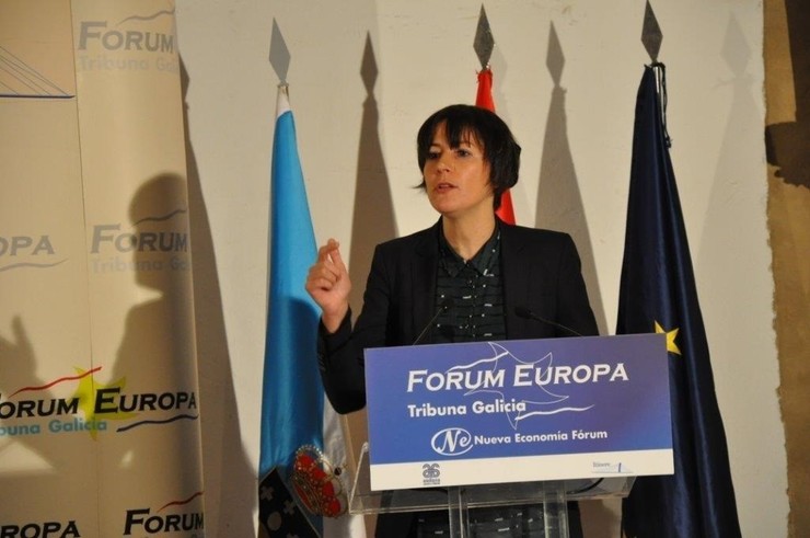 Ana Pontón, portavoz nacional do BNG, no Fórum Europa