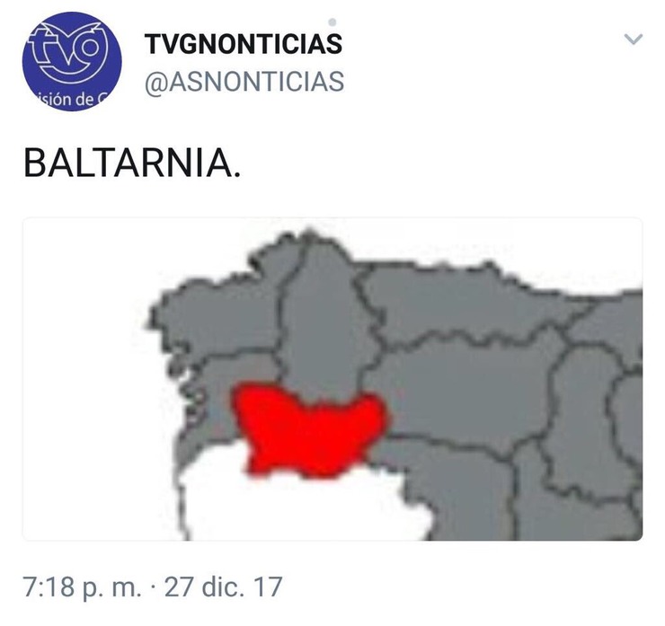 Recreación do territorio de Baltarnia. Unha brincadeira en honor a Tabarnia