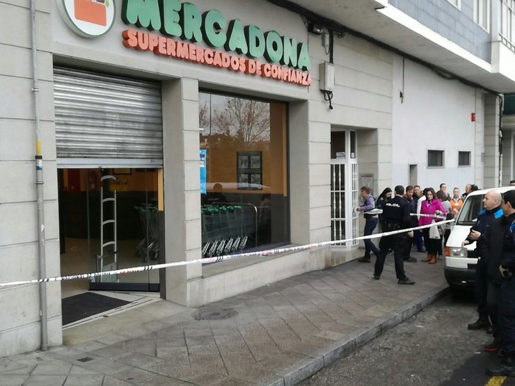 Supermercado Mercadona en Ourense atracado 