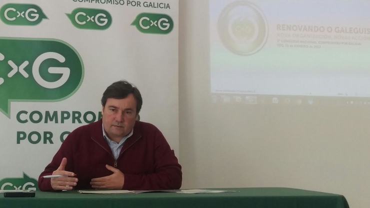 O secretario nacional de organización de Compromiso por Galicia, Manoel Vello 