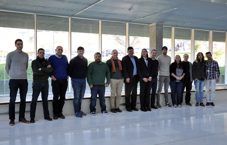 Os membros do consorcio do proxecto Candela, nunha xuntanza en Citexvi 