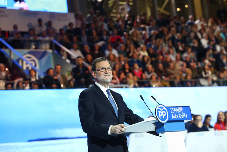 Mariano Rajoy, no XVIII Congreso do Partido Popular 
