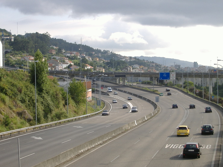 Autopista AP9 Chapela hacia Vigo