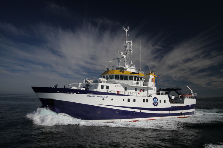 Buque 'Ramón Margalef', do Instituto Español de Oceanografía, con base en Vigo 