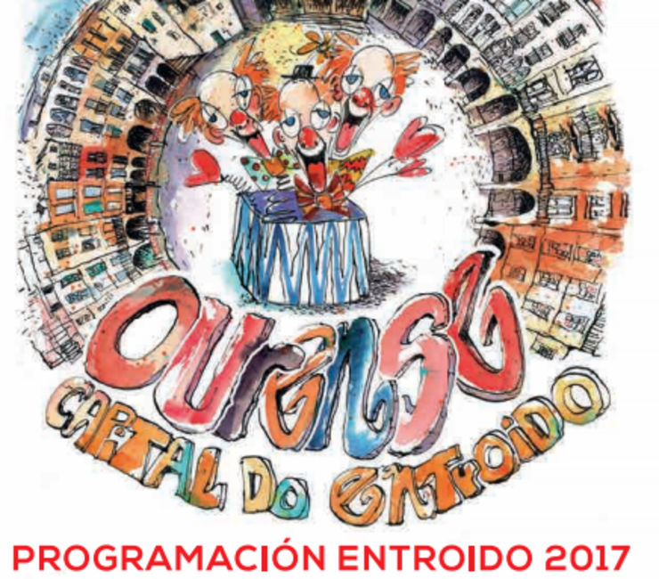 Cartel das festas do entroido en Ourense en 2017