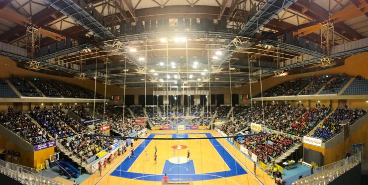 Asècto do Fontes do Sar o pasado venres no Santiago Futsal - Movistar Inter. 