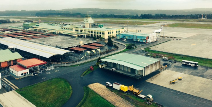 Hangar no aeroporto de Santiago de Compostela / Aeronoticiario SCQ.