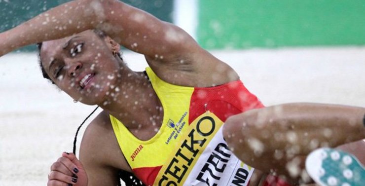 Ana Peleteiro, á final dos Europeos con récord persoal de 14,20 metros. 
