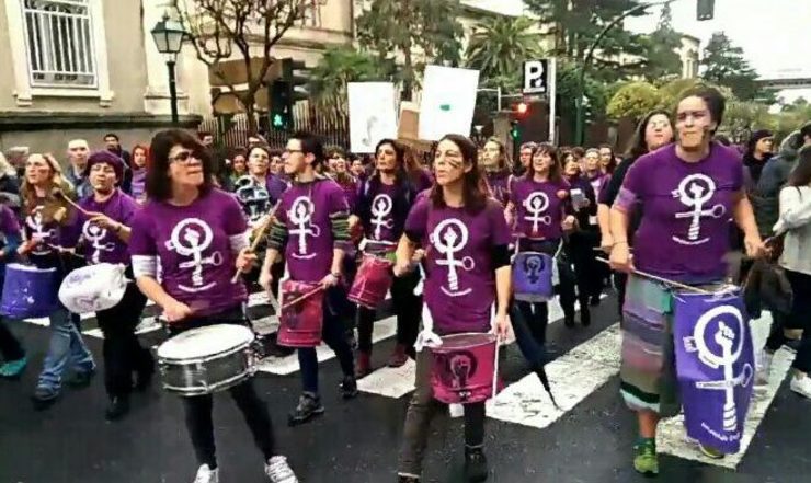 Manifestación feminista en Santiago de Compostela 
