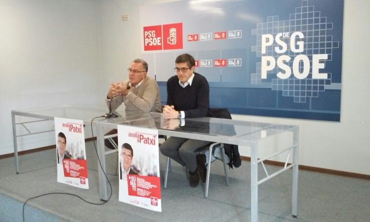 O precandidato á Secretaría Xeral do PSOE Patxi López en Ourense 