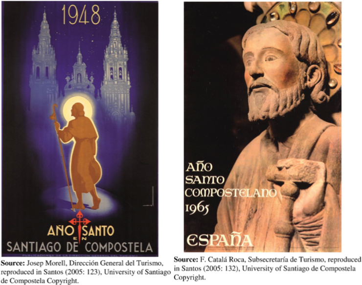 Imaxe promocional do Ano Santo de 1948 e 1965 