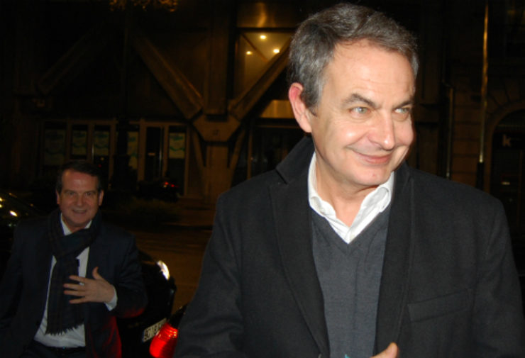 Zapatero con Abel Caballero en Vigo 