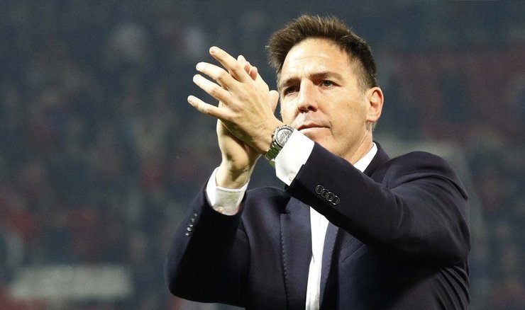 Berizzo aplaude á afección celeste. 