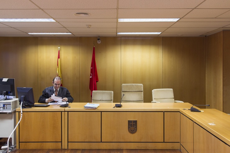 Audiencia Provincial da Comunidade de Madrid, sala de xuízos.