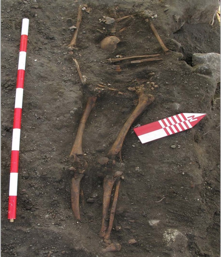 Restos óseos dun cativo de 10 anos atopados no xacemento de Adro Vello 