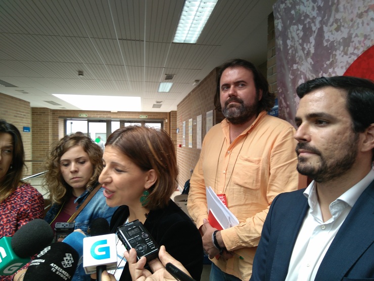 A deputada de En Marea no Congreso Yolanda Díaz 