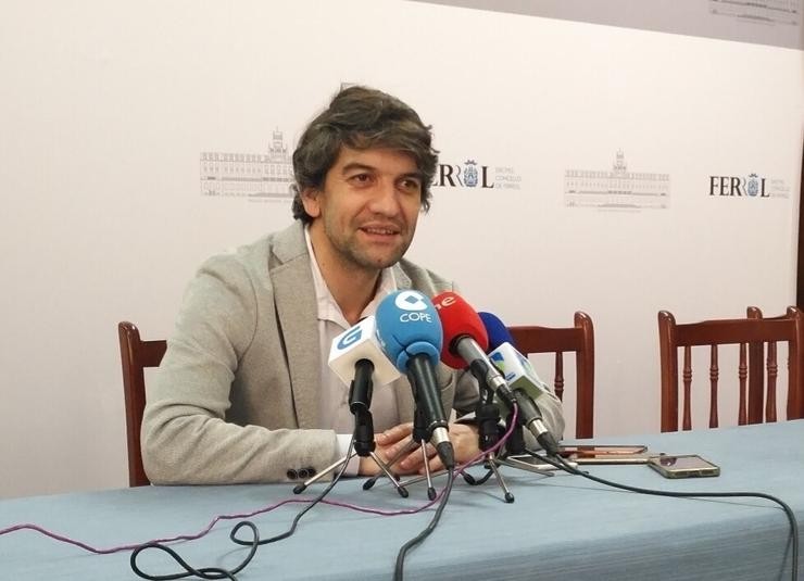 O alcalde de Ferrol, Jorge Suárez.