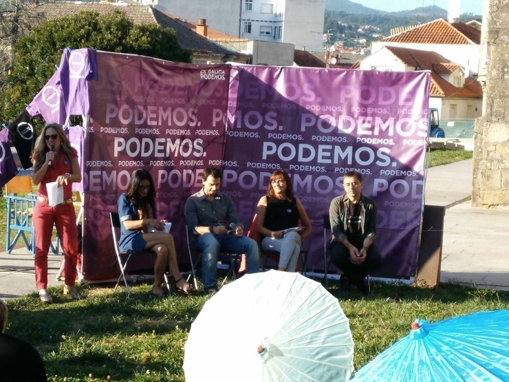 Acto de Podemos en Pontevedra