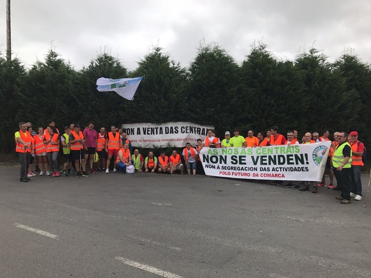 Protesta dos traballadores de Ferroatlántica