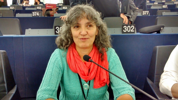 Lidía Senra no Parlamento Europeo