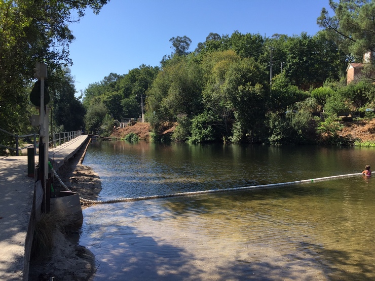 Espazo natural da Freixa, en Ponteareas, afectado pola seca 