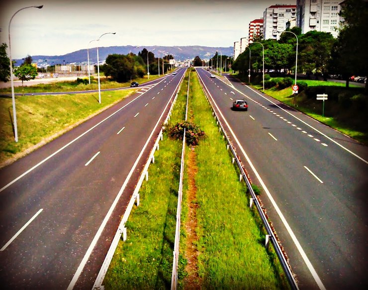 Avenida das Pias en Ferrol 