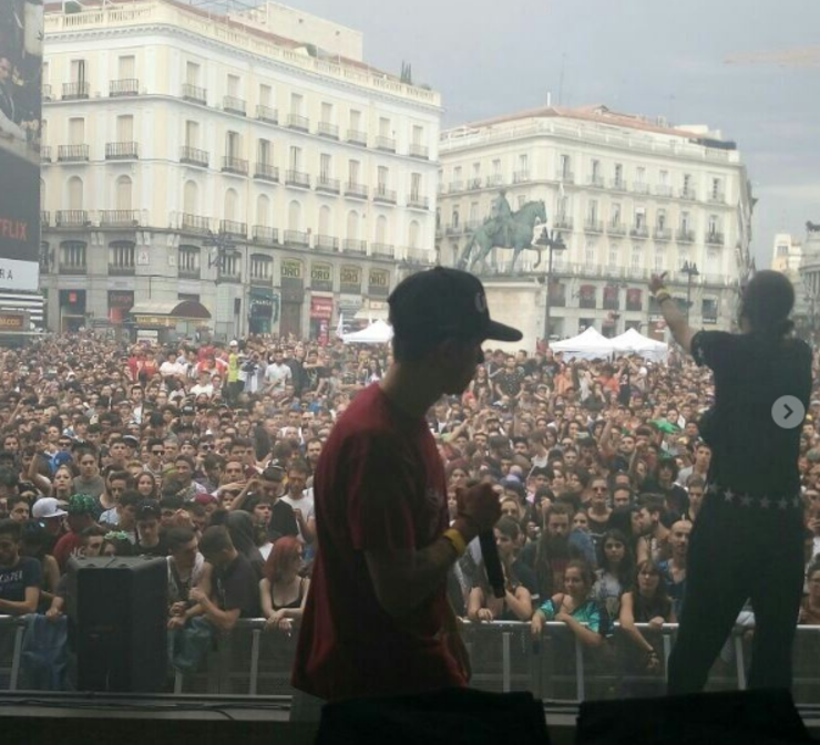 HardGZ nun concerto nun festial na Porta do Sol en Madrid 
