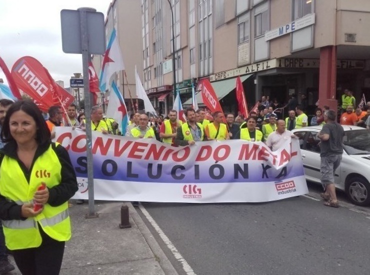 Protesta do metal da Coruña en 2017/arquivo